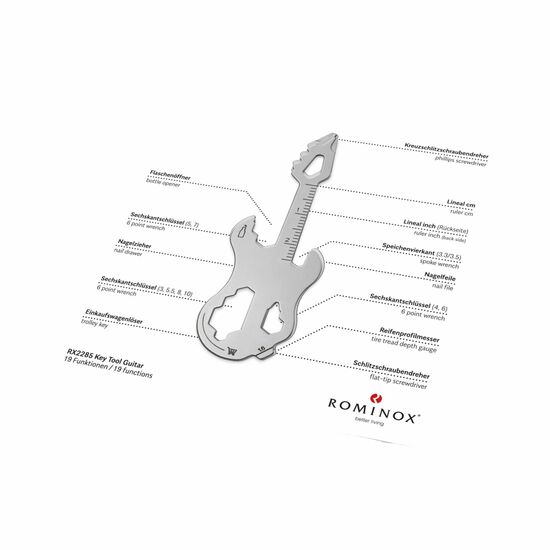 ROMINOX® Key Tool Guitar (19 Funktionen) Frohe Ostern Hase 2K2202k