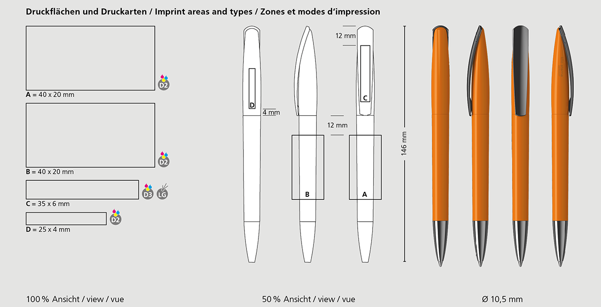 Klio-Eterna - Arca softtouch MMn - Drehkugelschreiber