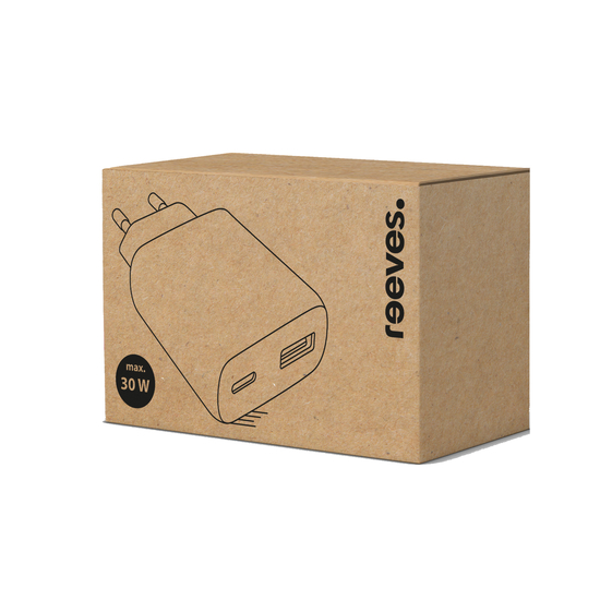 USB Ladegerät GaN 2-Port REEVES-TOMARES 30 Watt