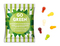 Fruchtgummi Standardformen 10 g Glühbirne transparente kompostierbare Folie