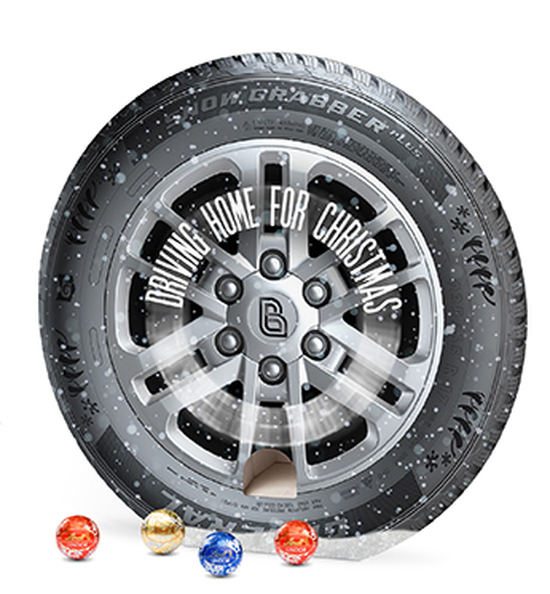 Lindt Lindor Adventsspender "Rund" 115 g