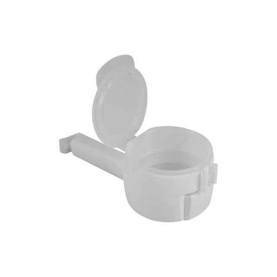 Tütenclip + Befüller Filler Clip Weiß