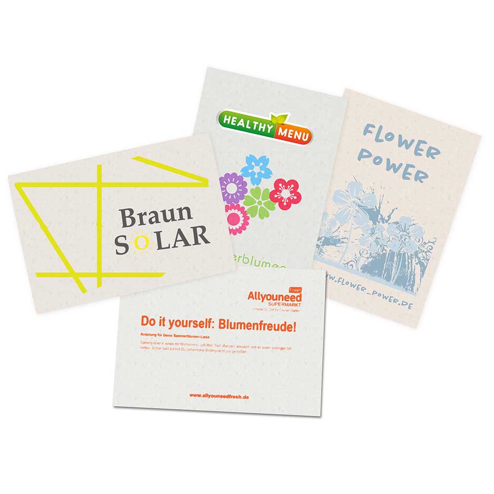 Samenpapier DIN A6 - Thymian, Druck 4/0-c