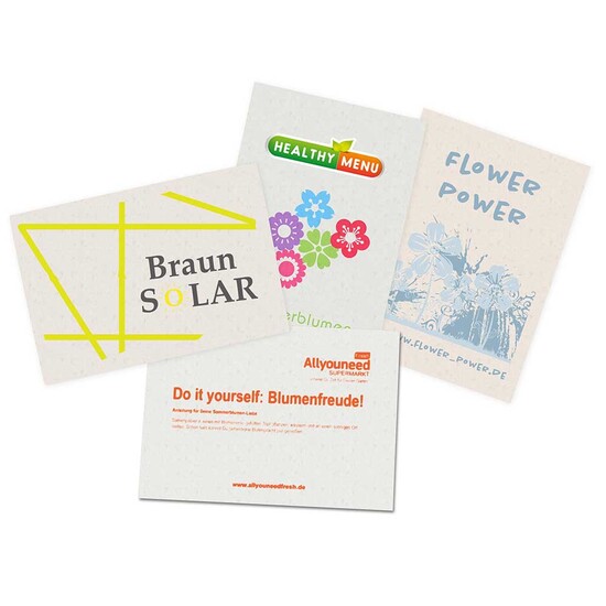 Samenpapier DIN A6 - Thymian, Druck 4/0-c