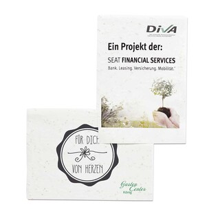 Samenpapier DIN A7 - Kräutermischung, Druck 4/4-c