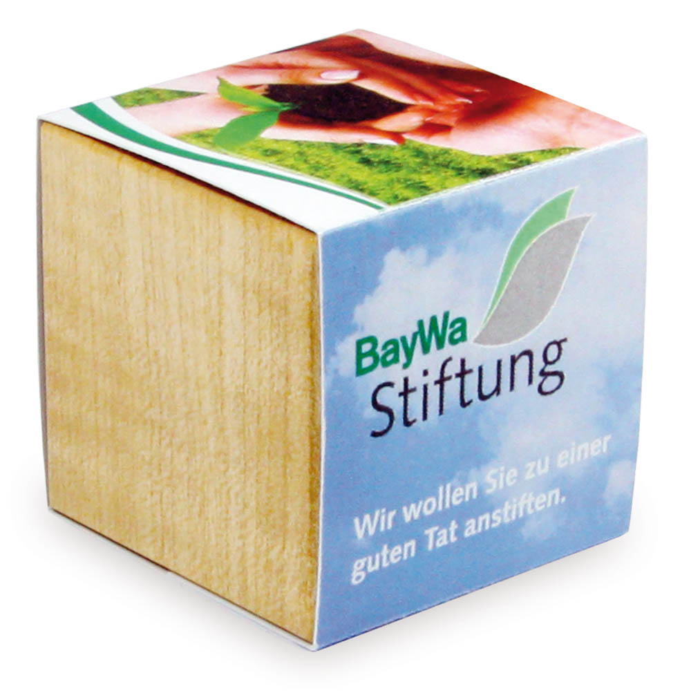Pflanz-Holz mit Samen - Persischer Klee