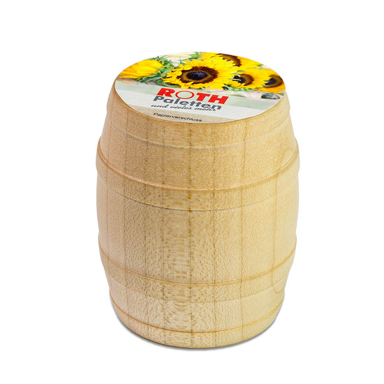 Pflanz-Fässchen mit Samen - Fichte, Lasergravur