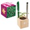 Pflanz-Holz Büro Star-Box mit Samen - Persischer Klee, 2 Seiten gelasert