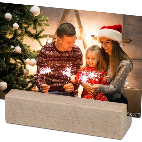 Bildhalter aus Holz - mit Lasergravur