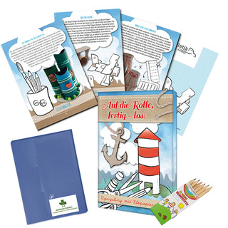 Upcycling-Set – Standard - Toilettenpapierrollen - Tampondruck 1-c