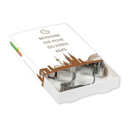 Backförmchen Premium-Box - Xmas - Herz + Glocke