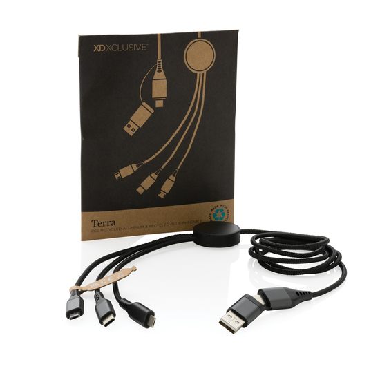 Terra 60W 120cm 6-in-1-Kabel aus RCS recyceltem Aluminium