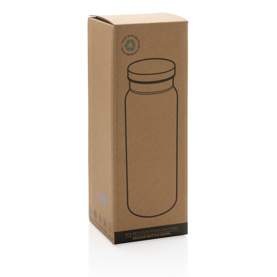 RCS recycelte Stainless Steel Vakuumflasche 600ml