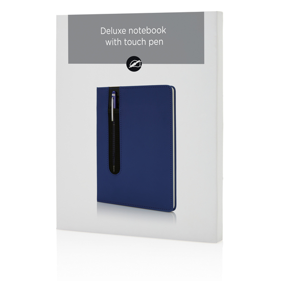 Basic Hardcover PU A5 Notizbuch mit Stylus-Stift