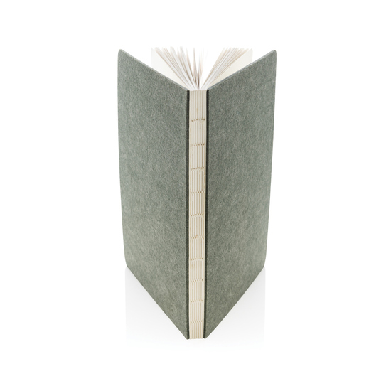 Phrase GRS-zertifiziertes A5-Notizbuch aus recyceltem Filz