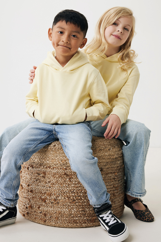 IQONIQ Yengo KidsHoodie mit Seitentaschen aus rec. Baumwolle