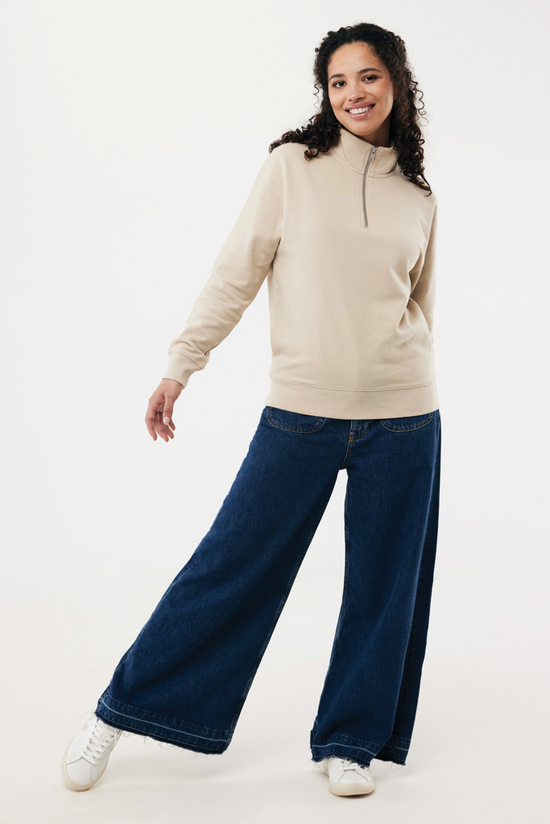 IQONIQ Elgon Quarter-Zip-Sweater aus rec. Baumwolle