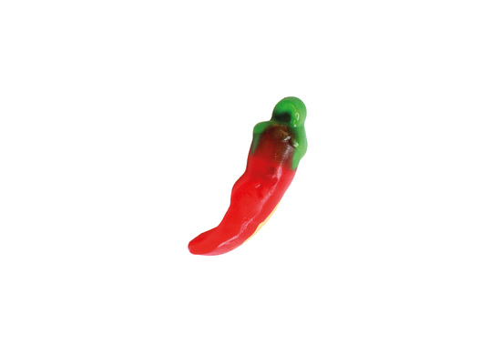 Chili Pepper Werbetüte, Inhalt: Chili Pepper Fruchtgummi mit Schaumzuckerboden