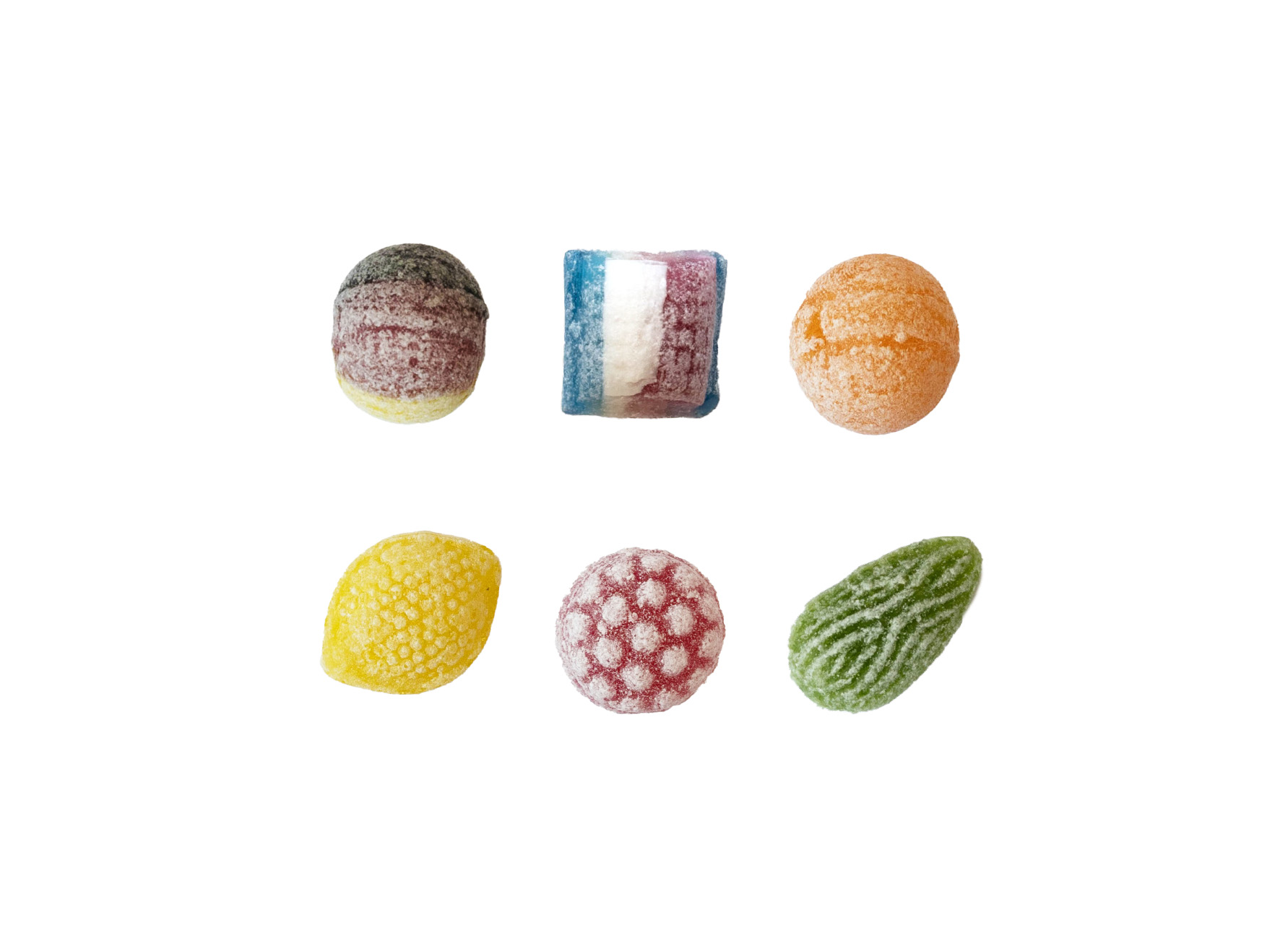 Beutelschachtel mit Bonbons, Inhalt: Himbeere