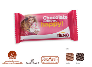 Schokolade 40 g Tafel, Inhalt: Callebaut Vollmilch