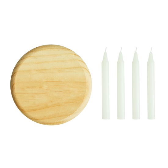 Kleiner Holz-Adventskranz 4-CHRISTMAS