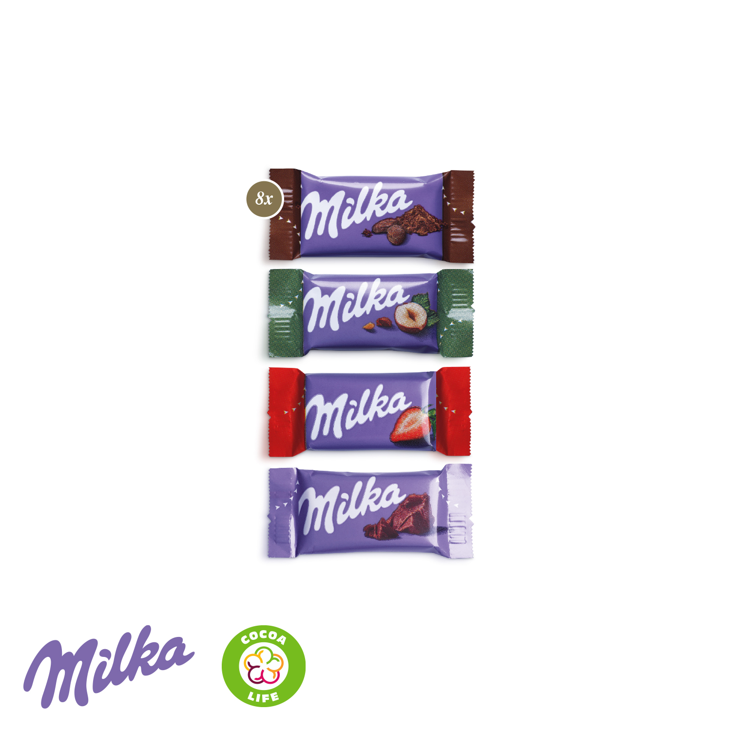 Milka Schokotäfelchen in Präsentbox