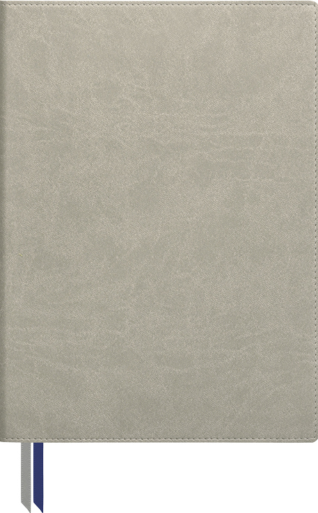 Notizbuch Office Recycling Flex A5+, grau/blau, flexibler Einband