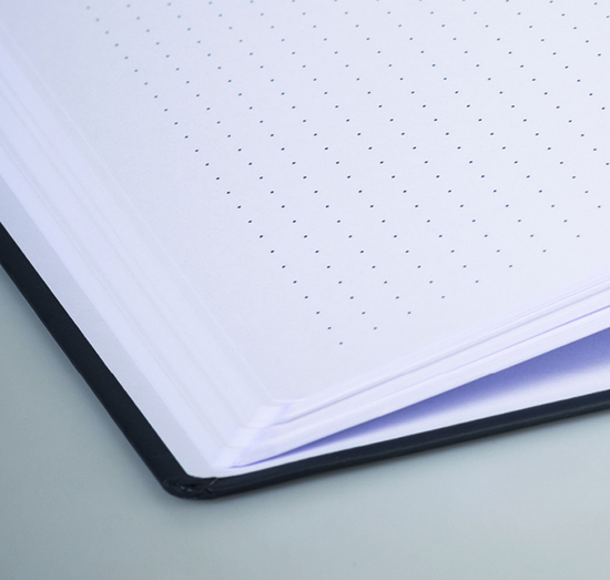 Notizbuch "Kompagnon Nature" ca. A5, graphit, Naturpapiereinband