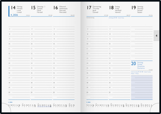 Buchkalender Modell 794, blau