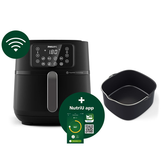 HD9285|Philips Airfryer XXL Connected + Backform