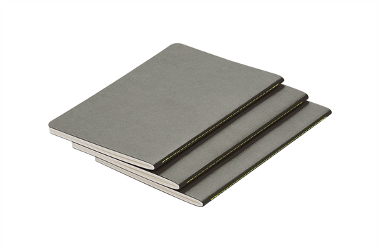 Notizbuch Booklets grey A5