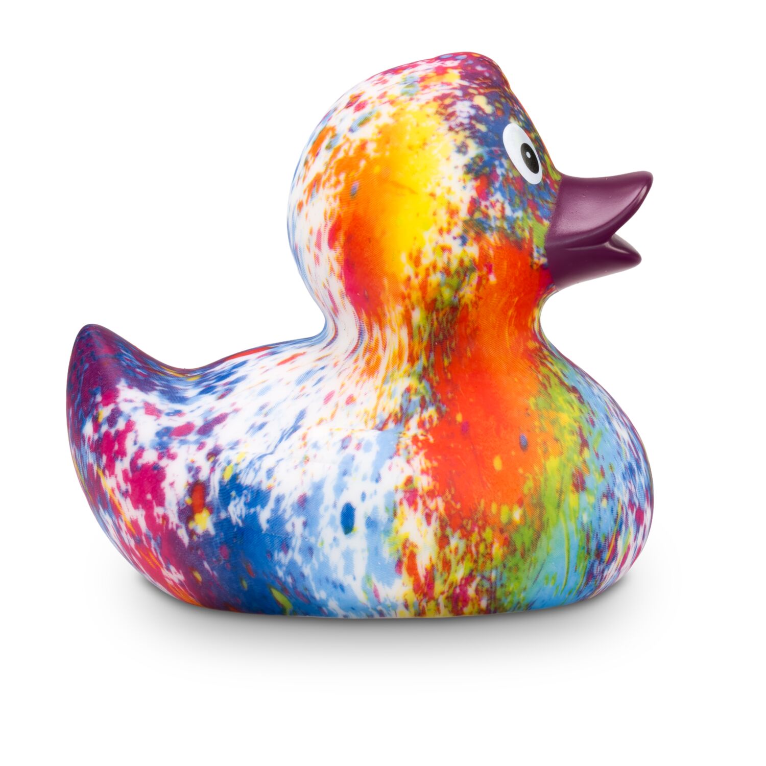 Badeente René Rainbow Schnabel bordeaux