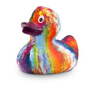 Badeente René Rainbow Schnabel bordeaux