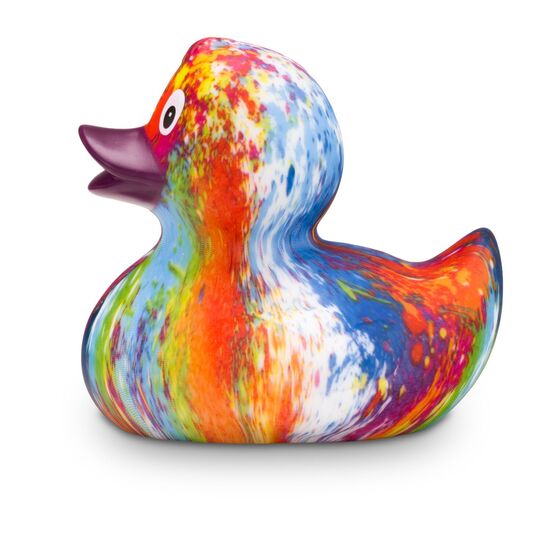 Badeente René Rainbow Schnabel bordeaux
