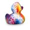 Badeente René Rainbow Schnabel bordeaux