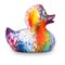 Badeente René Rainbow Schnabel bordeaux