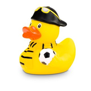 Badeente Fabio Fanblock in gelb / schwarz