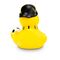 Badeente Fabio Fanblock in gelb / schwarz