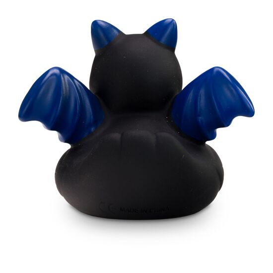 Badeente Bätmään schwarz mit blau