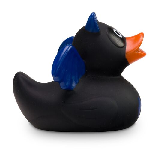 Badeente Bätmään schwarz mit blau