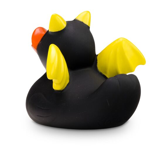 Badeente Bätmään schwarz mit gelb