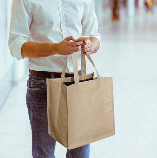 HELSINKI - Tragetasche aus reißfestem Papier/NW