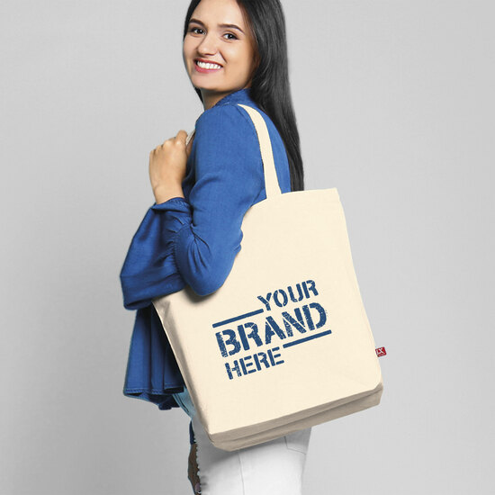 MELBOURNE - Schwere Baumwolltasche mit langen Henkeln