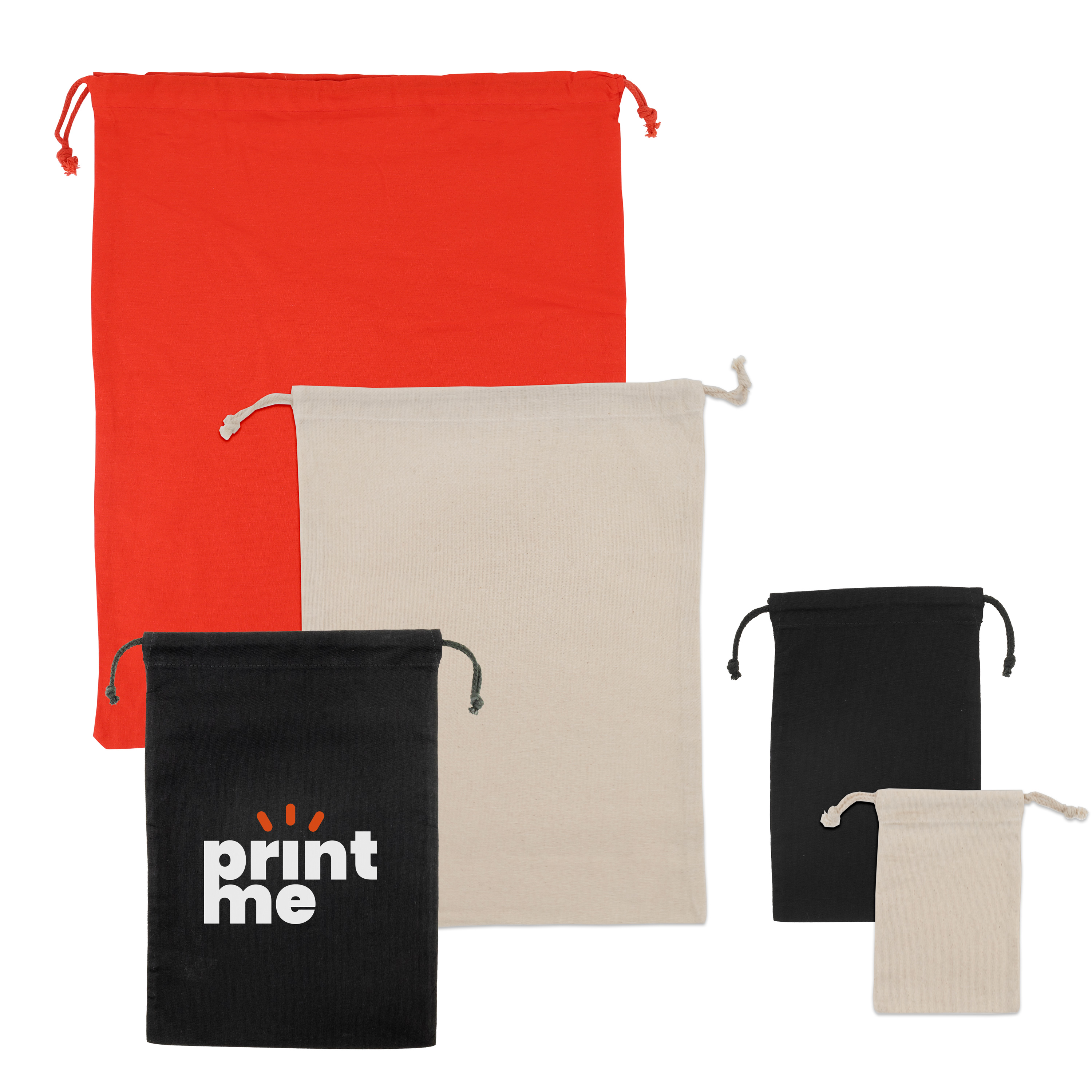 Baumwollbeutel mit Kordelzug  DKE045 15 x 24 cm  natur Farbe