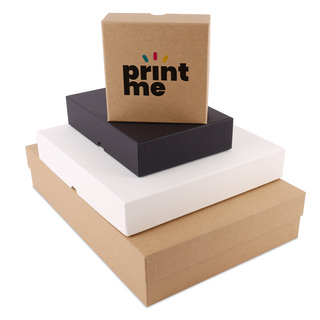 Stülpdeckel Kartonage  VPL020 12,5 x 12,5+4,5 cm  braun