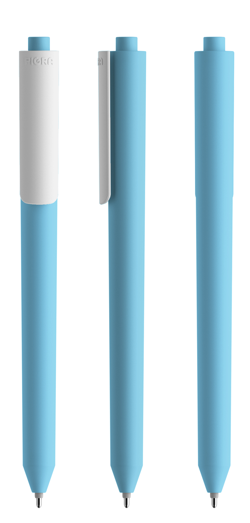 Pigra P03 Soft Touch Push Kugelschreiber