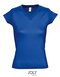Ladies` V-Neck-T-Shirt Moon