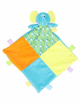 Baby Multi Coloured Comforter with Rattle