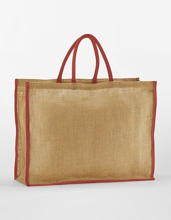 WM475 Westford Mill Natural Starched Jute Market Shopper