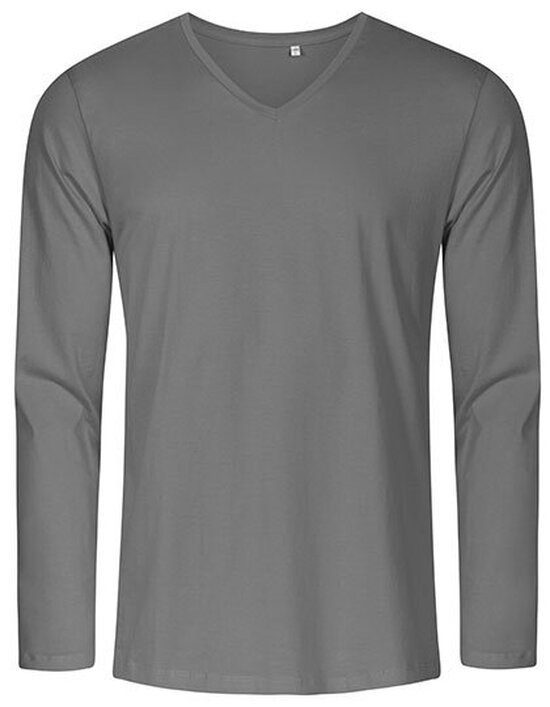 Men´s V-Neck T-Shirt Longsleeve